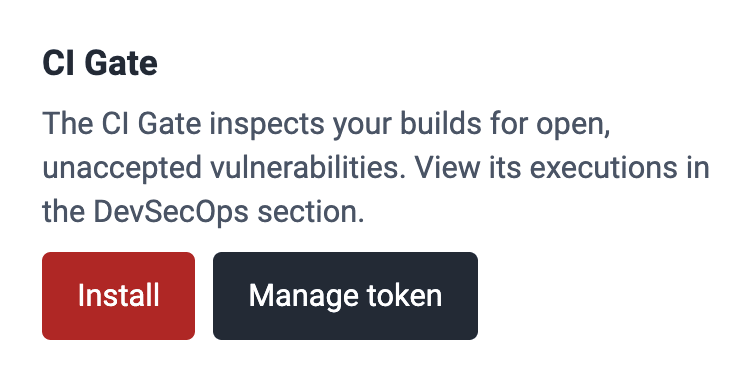 Manage CI Agent token on the Fluid Attacks platform