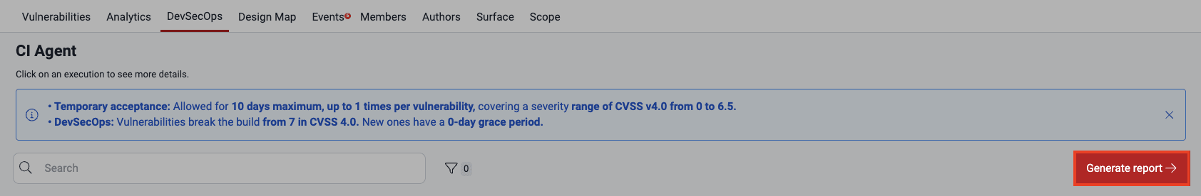 Download DevSecOps table on the Fluid Attacks platform