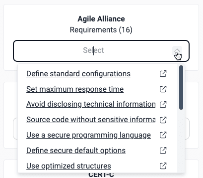 View unfulfilled requirements on the Fluid Attacks platform