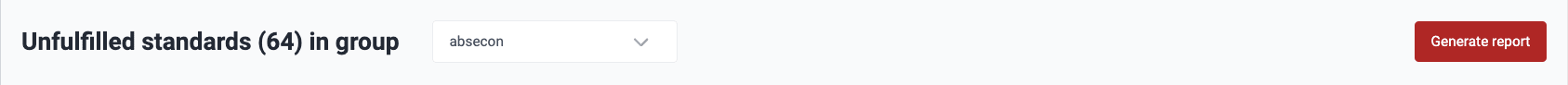 Find button for compliance reports on the Fluid Attacks platform