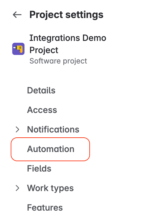 Find the Jira Automation feature