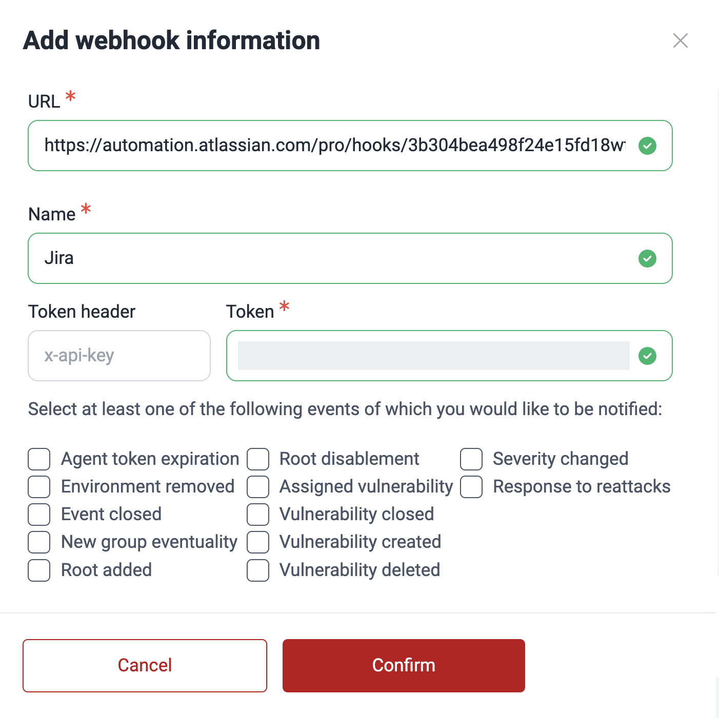 Create a webhook for Jira on the Fluid Attacks platform