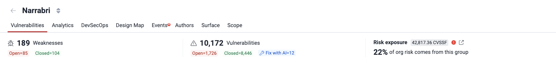See vulnerability summary on the Fluid Attacks platform