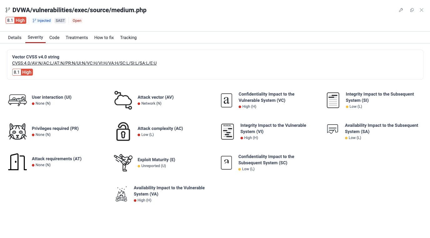 Know vulnerability severity on the Fluid Attacks platform