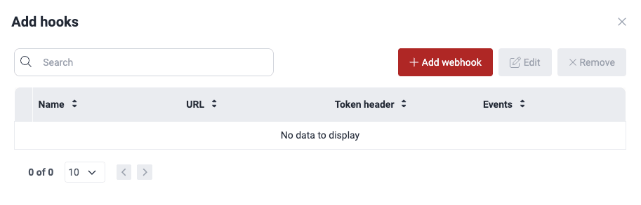 Add webhook for a group on the Fluid Attacks platform