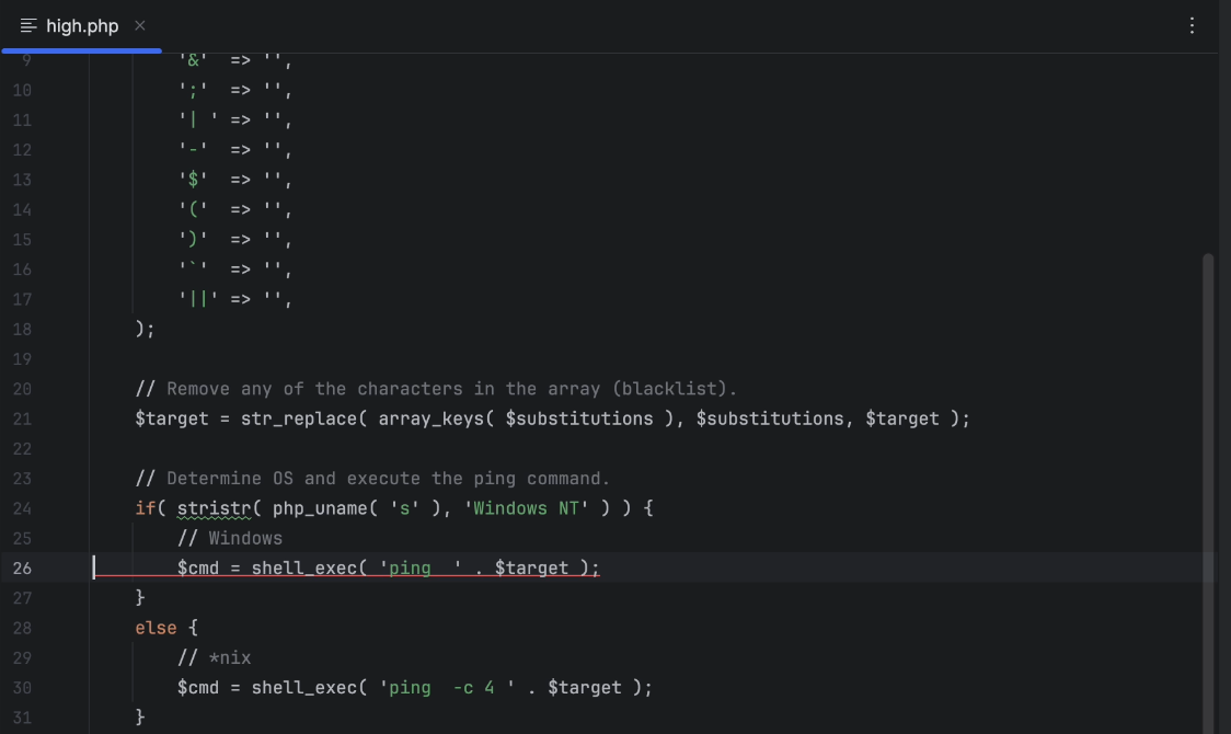 View vulnerable line detected by Fluid Attacks from IntelliJ
