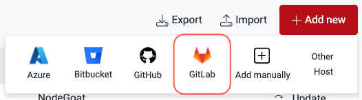 Add new GitLab repository on the Fluid Attacks platform