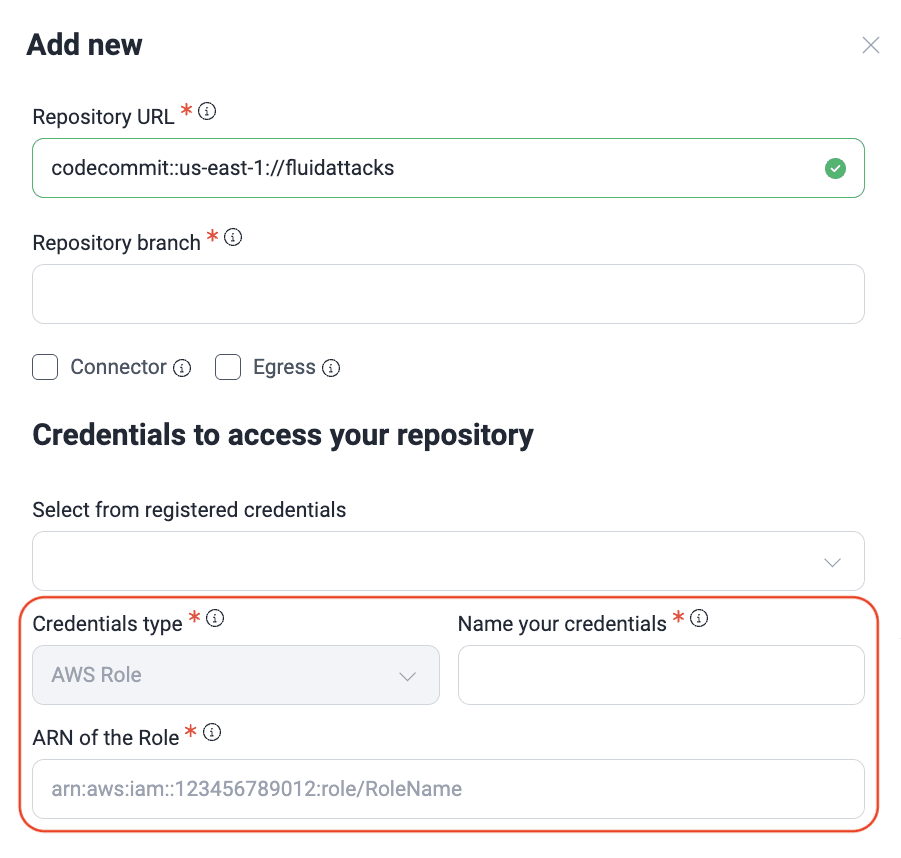 Use AWS IAM role on the Fluid Attacks platform