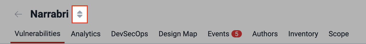Find option to switch groups on the Fluid Attacks platform