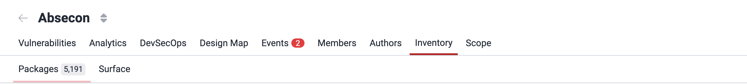 View Packages section on the Fluid Attacks platform