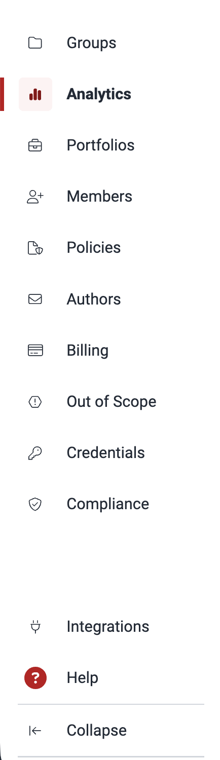 Access organization analytics on the Fluid Attacks platform