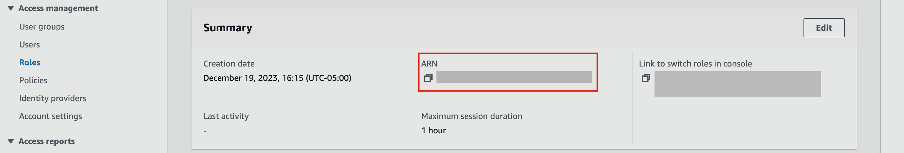 Get IAM Role ARN for Fluid Attacks integration