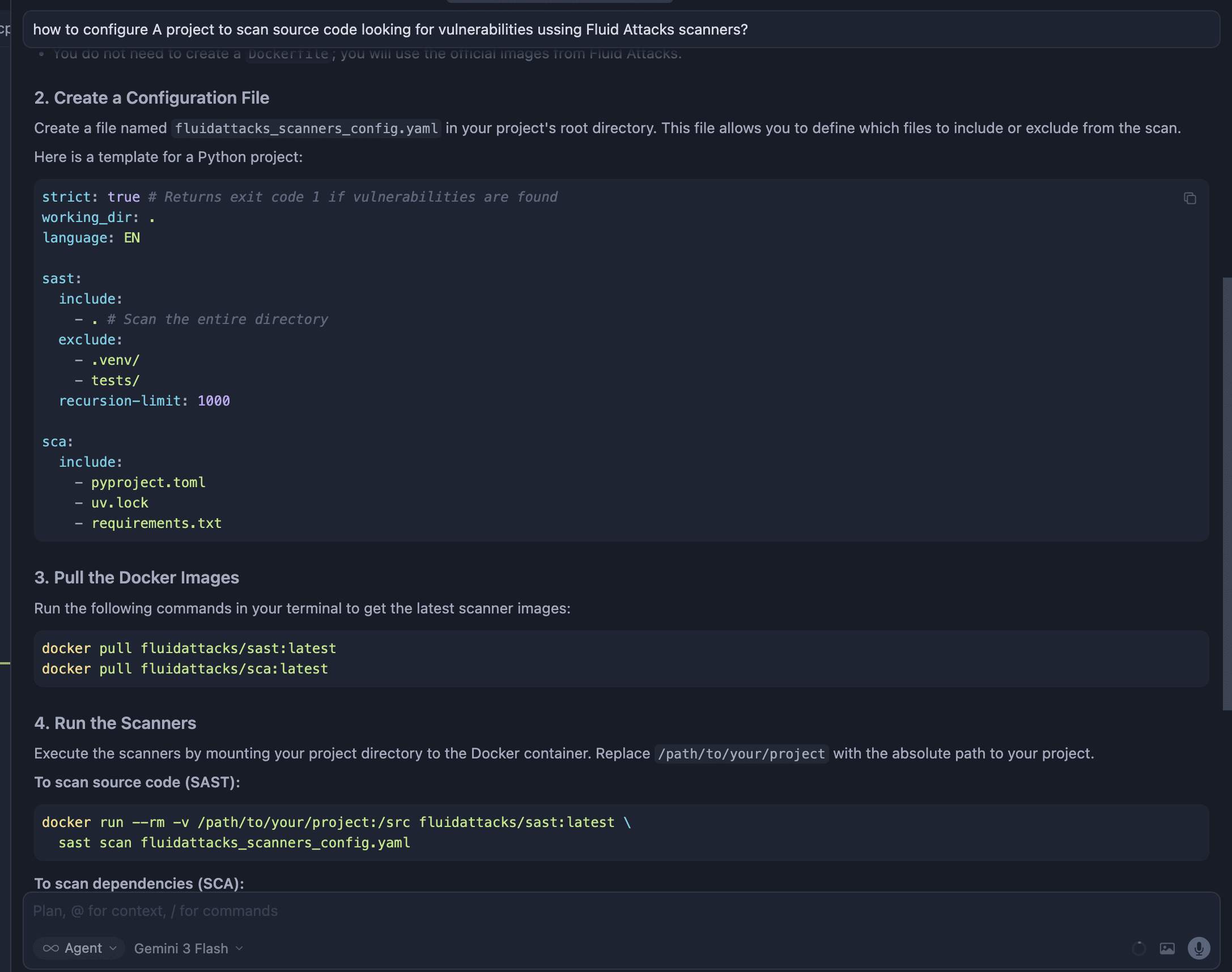 Use Fluid Attacks MCP on Cursor