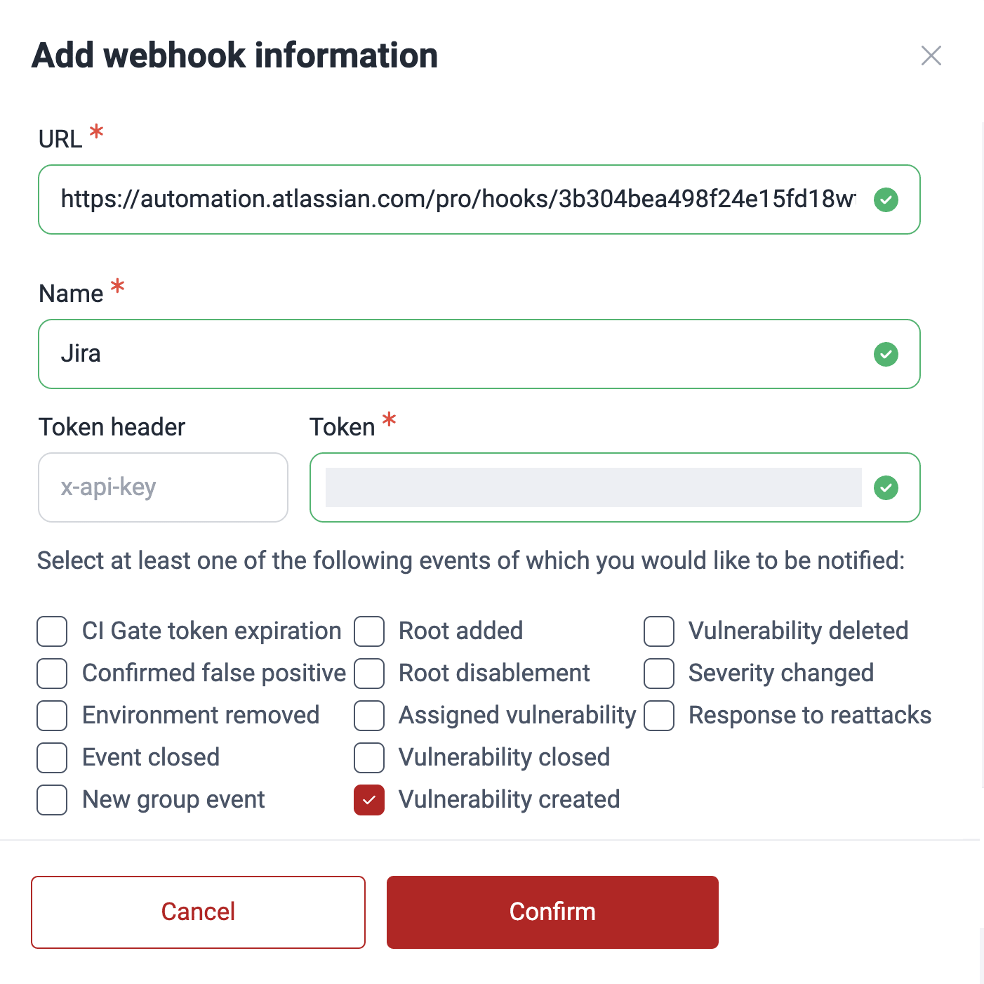 Set webhook for Jira when vulnerabilities are reported on the Fluid Attacks platform