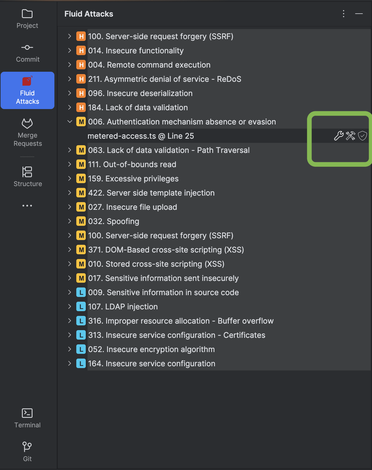 Use the Fluid Attacks IntelliJ plugin features