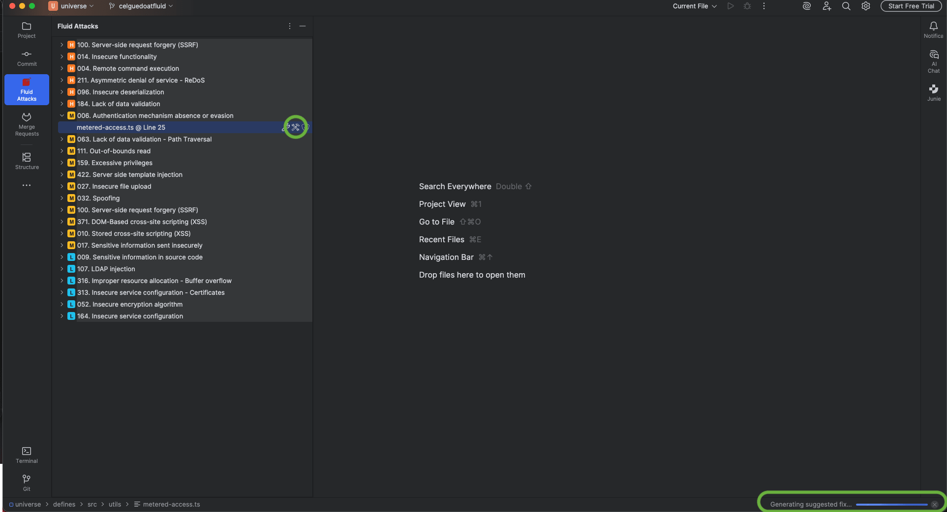 Apply suggested fix