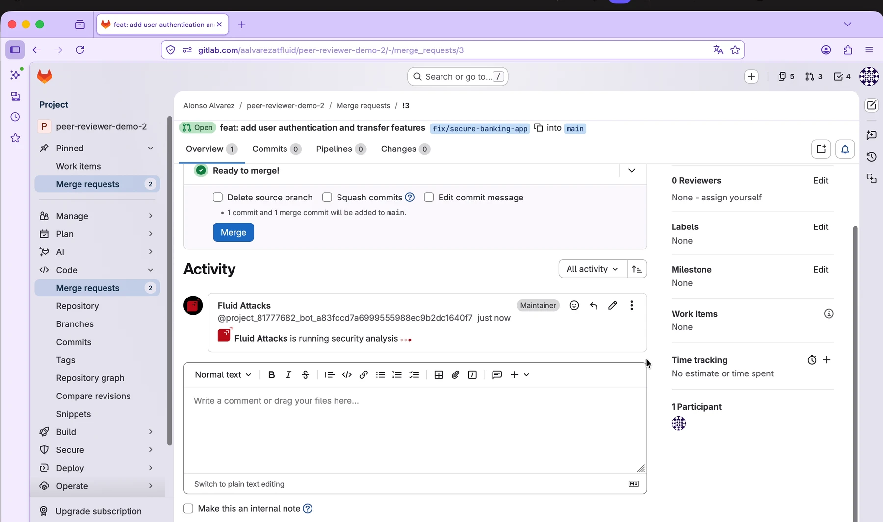 Security analysis started