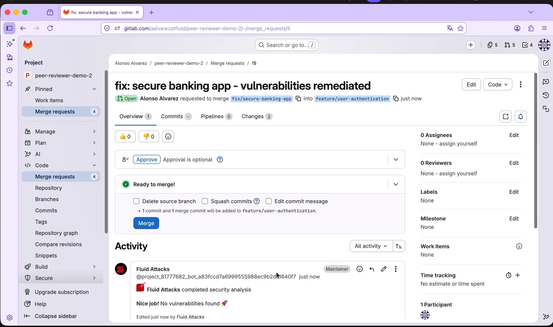 No vulnerabilities found