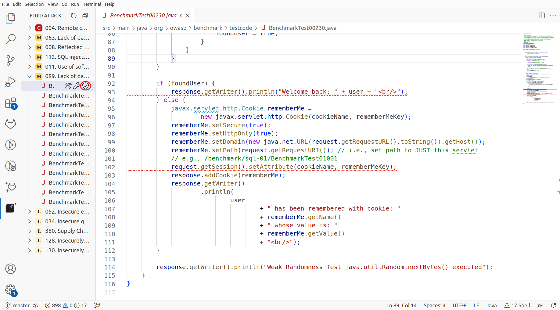 Find reattack option in the Fluid Attacks VS Code extension