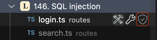 Find reattack option in the Fluid Attacks Cursor extension