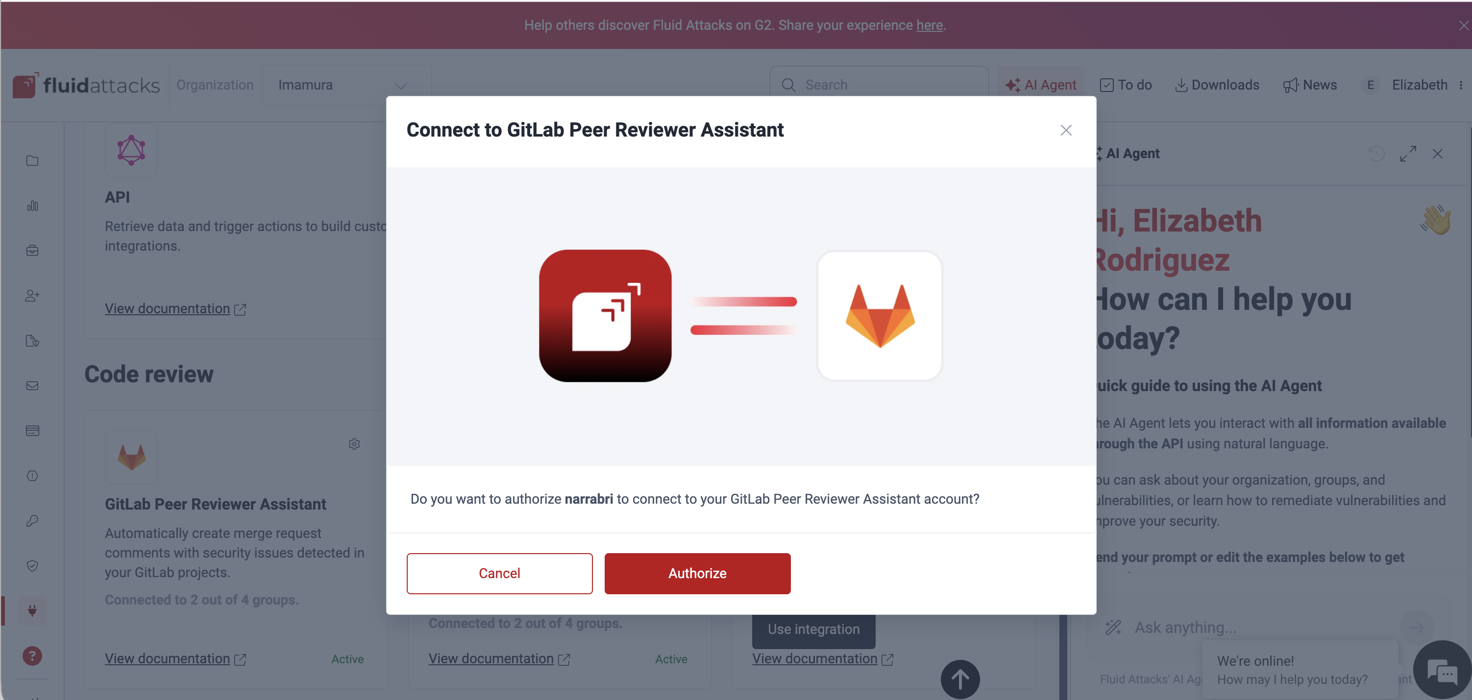 Authorize the GitLab Peer Reviewer Assistant connection