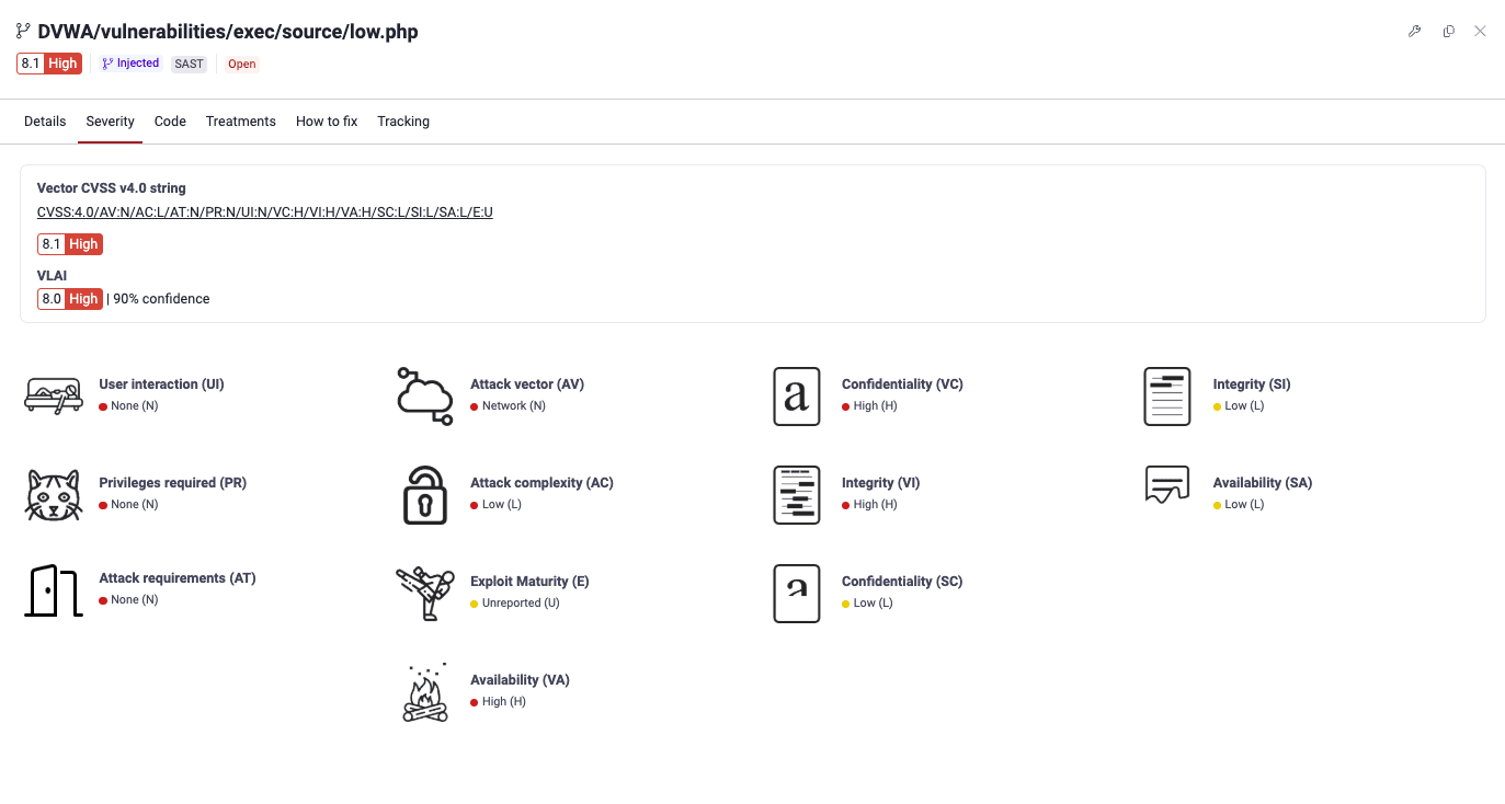 Know vulnerability severity on the Fluid Attacks platform