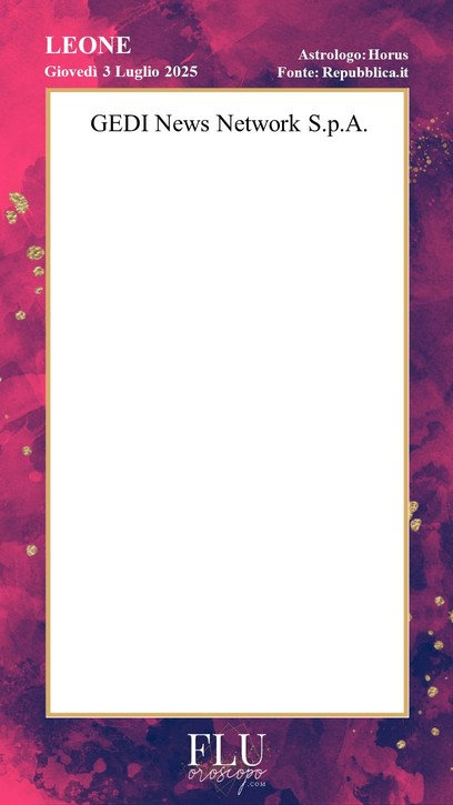 Oroscopo Leone Repubblica