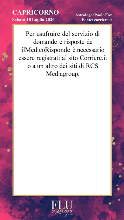 Oroscopo Capricorno Paolo Fox