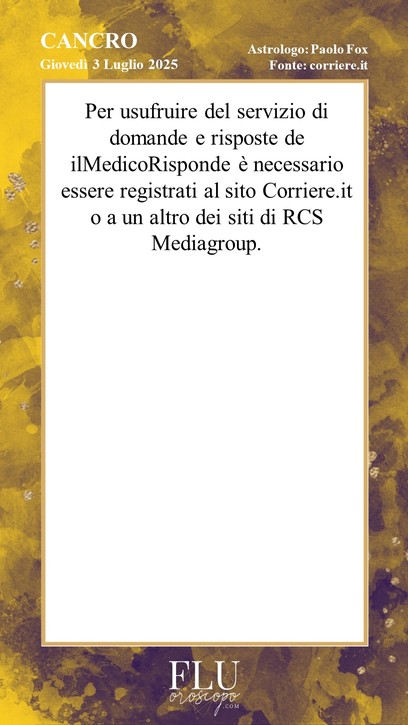 Oroscopo Cancro Paolo Fox