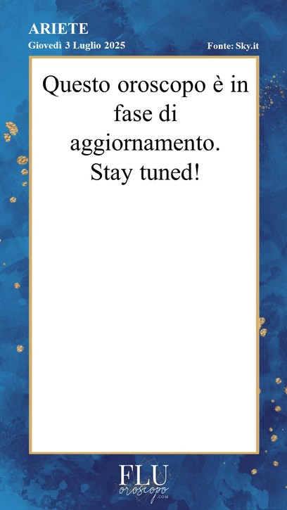 Oroscopo Ariete Sky
