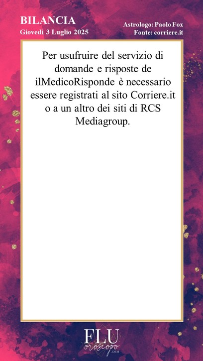 Oroscopo Bilancia Paolo Fox