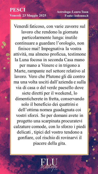Oroscopo Pesci IoDonna