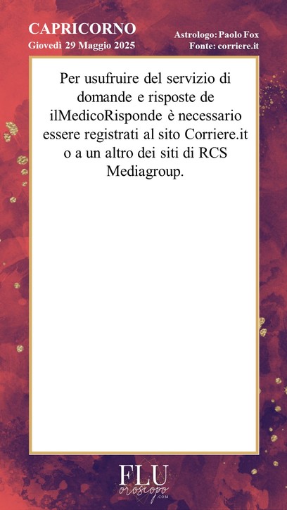 Oroscopo Capricorno Paolo Fox