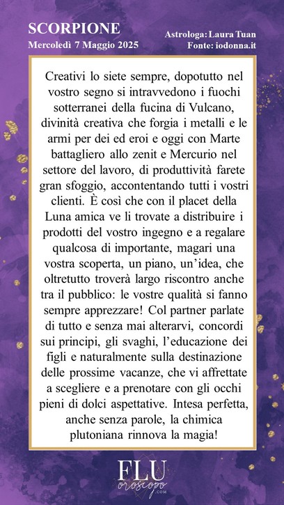Oroscopo Scorpione IoDonna