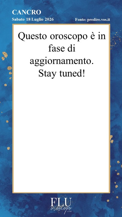 Oroscopo Cancro Predire