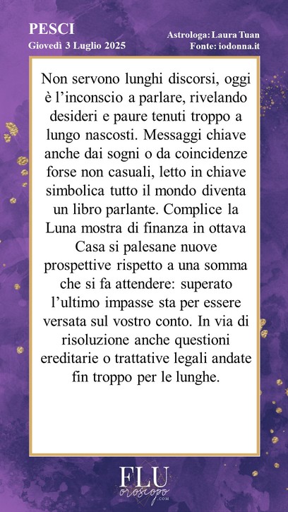 Oroscopo Pesci IoDonna