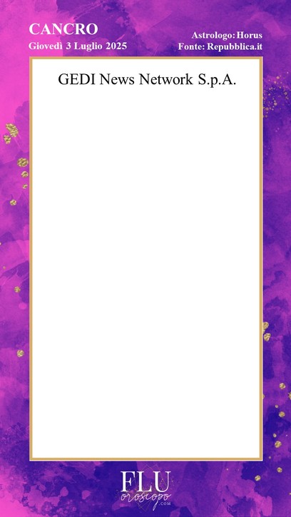 Oroscopo Cancro Repubblica