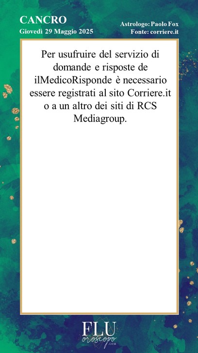 Oroscopo Cancro Paolo Fox