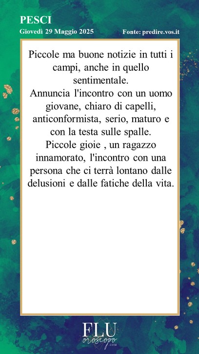 Oroscopo predire cartomanzia Pesci
