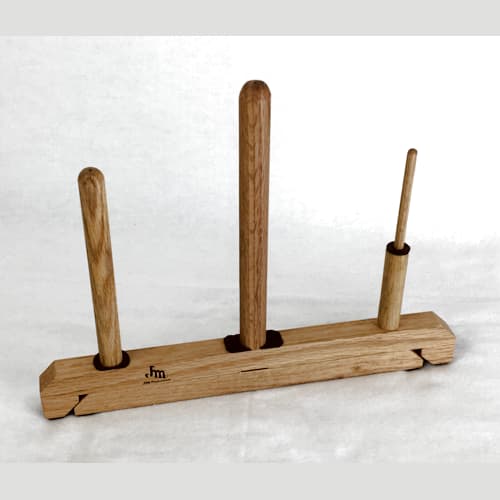Handcrafted Wooden Alto Flute Stand (with 1, 2 or 3 Pegs) Flute