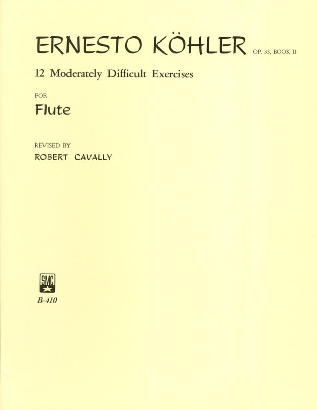 12 Moderately Difficult Exercises for Flute, Op. 33, Book II