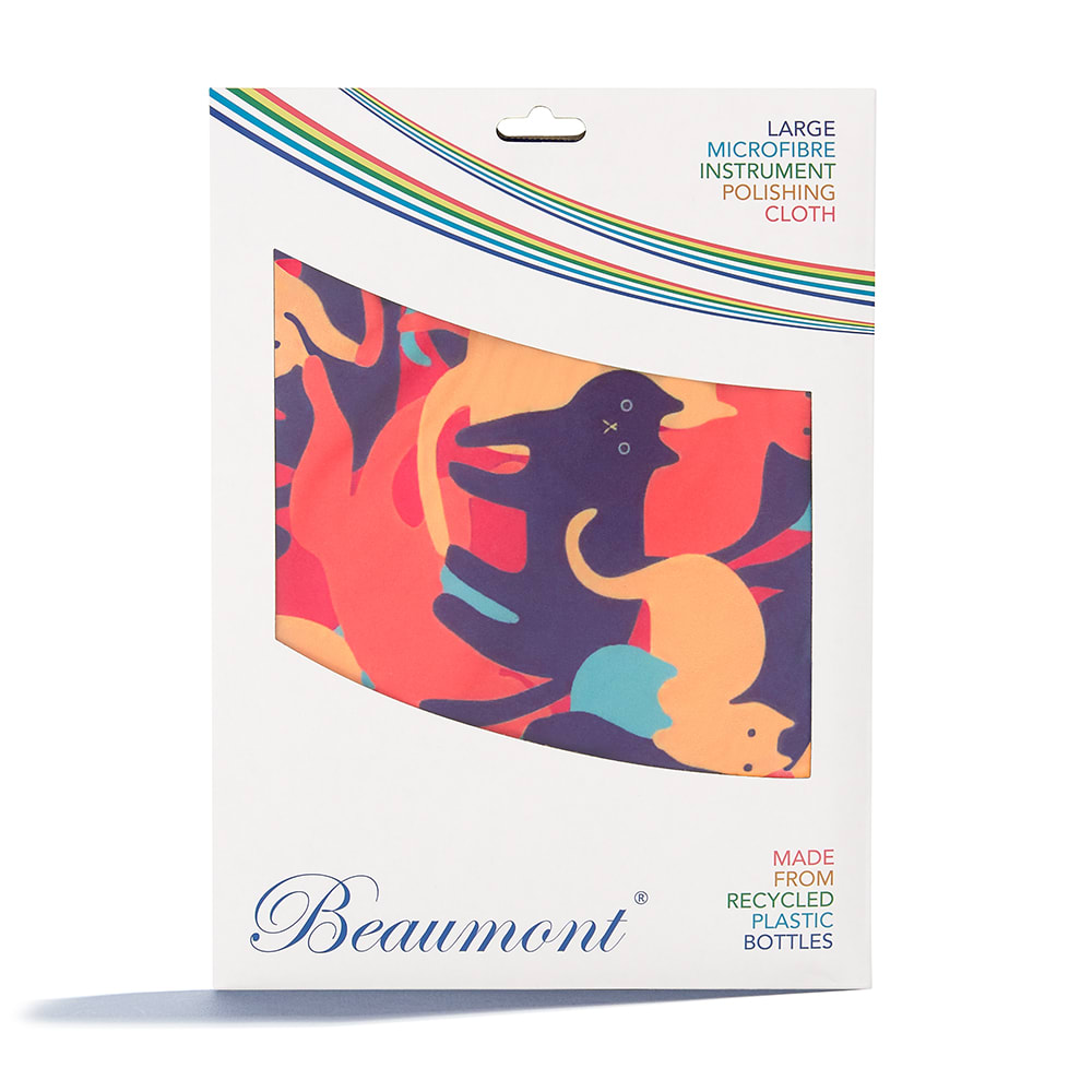 Buy Beaumont Microfibre Flute Cleaning Cloth - Painted Blooms (40X30)  Online at $14.95 - Flute World