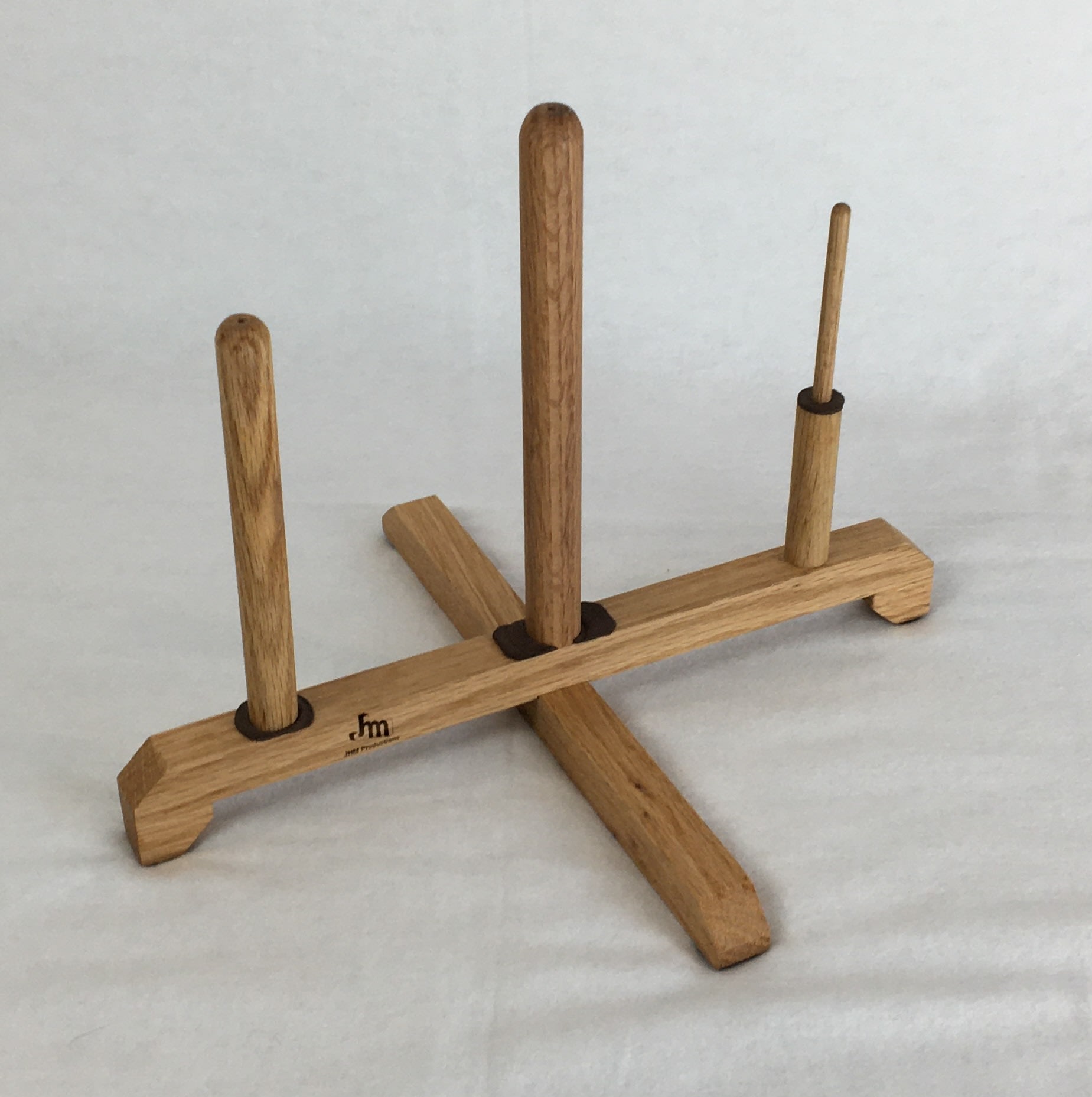 Handcrafted Wooden Alto Flute Stand (with 1, 2 or 3 Pegs) - Flute