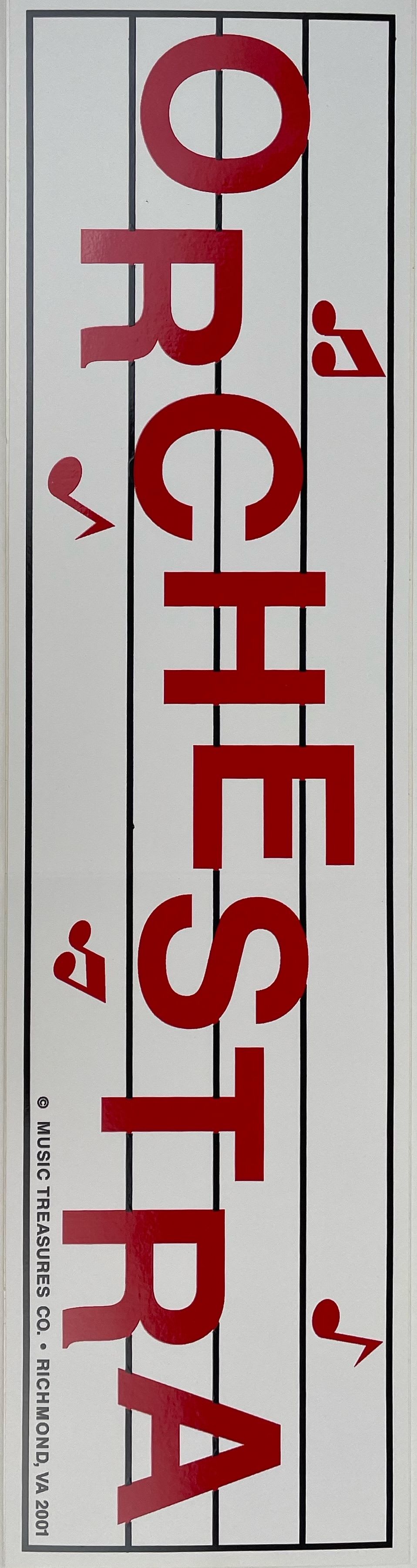 Baton Sticker Orchestra Orchestra Bumper Sticker - Flute Specialists