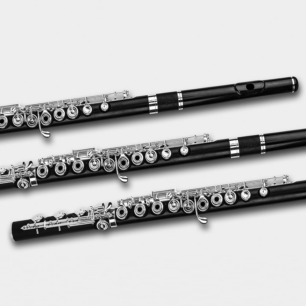Di Zhao Grenadilla Wood Flute B foot - Flute Specialists