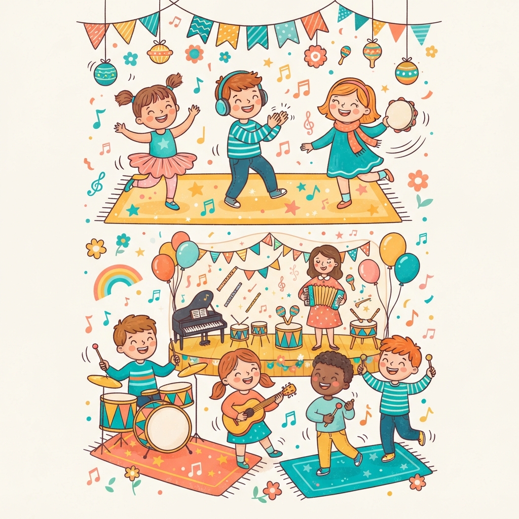 Exploration musicale et dansée des tout-petits