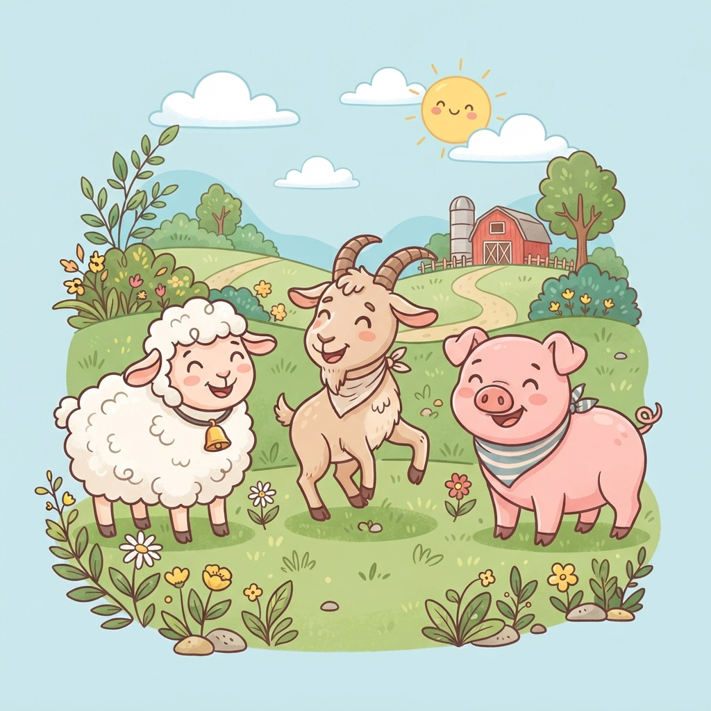 À la découverte de la ferme : mouton, chèvre et porc