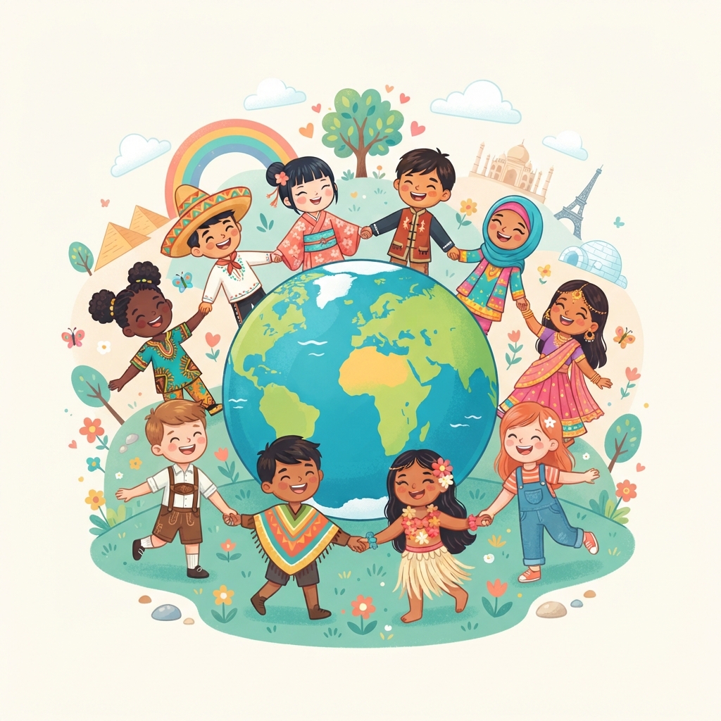 Tour du monde en 5 jours : enfants et cultures
