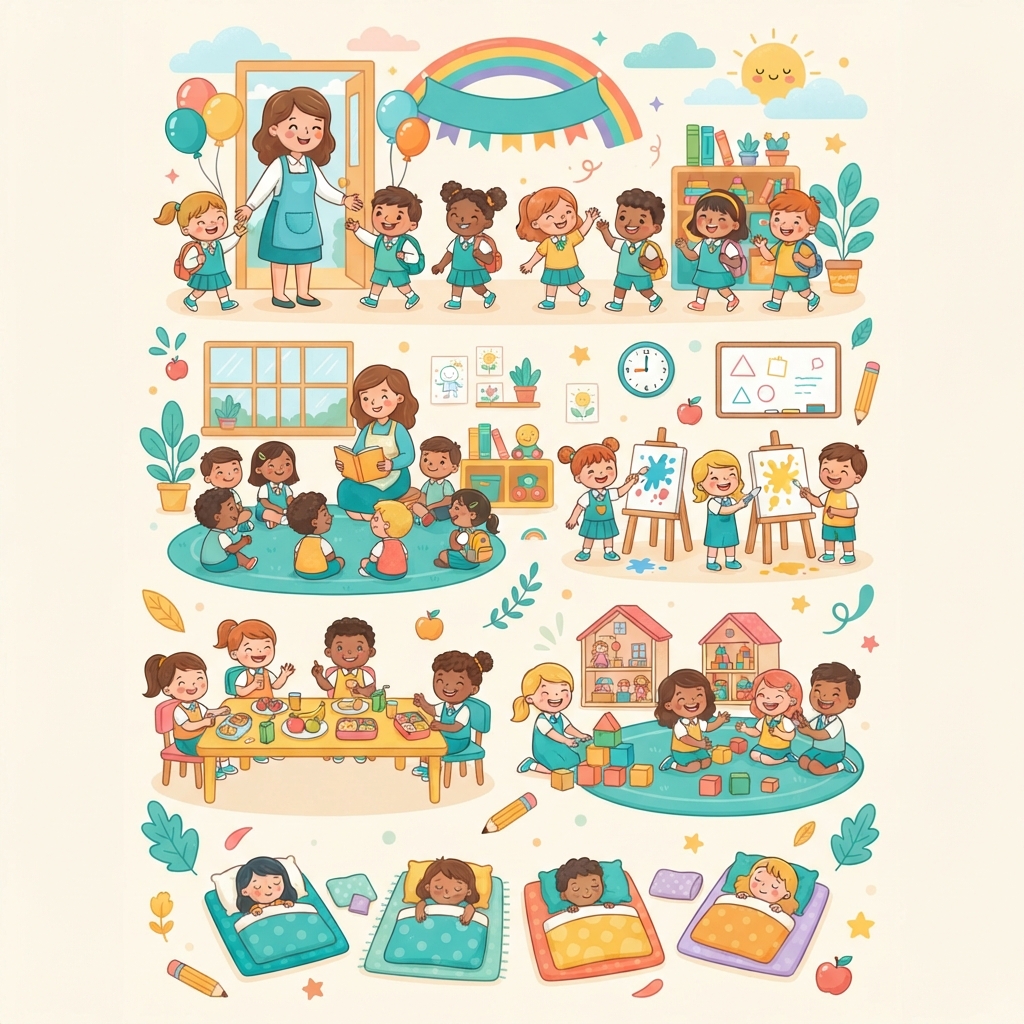 Bienvenue à la maternelle : Notre semaine de routines et découvertes