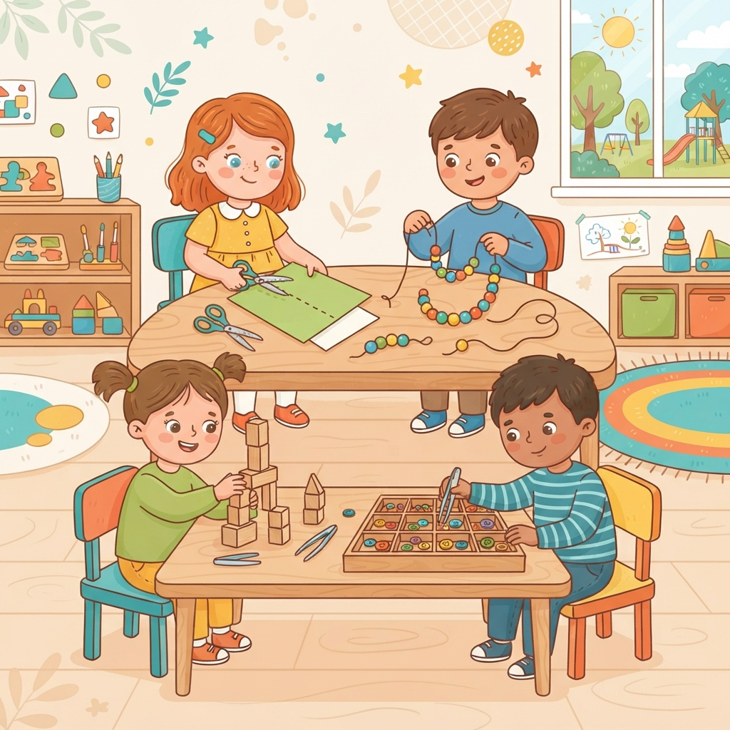 Explorateurs des Petits Trésors : une semaine de motricité fine